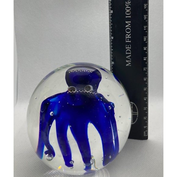 Unique Adorable Blue Octopus Paperweight - Picture 6 of 10
